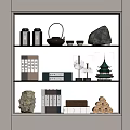 New Chinese style ornaments combination 3d model