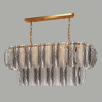 Simple Light Luxury Chandelier 3d model