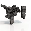 Intricate Hand Carved Stone Mythical Creature Sculpture With Detailed Textures