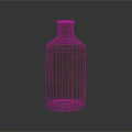 Textured Orange Copper Vase On Dark Reflective Surface With Smooth Gradient Background