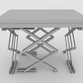 Industrial Hydraulic Scissor Lift Table With Adjustable Height And Steel Frame