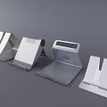 Modern Silver Metal Device Stands With Various Designs For Smartphones And Tablets