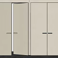 Minimalist Hinged Door Design With Modern Beige Panel And Sleek Handle