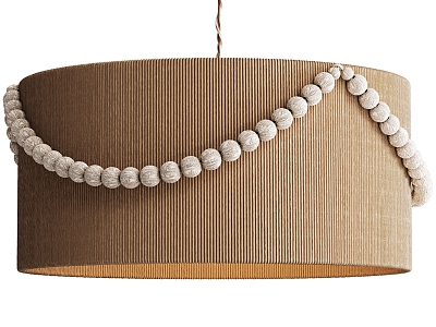 Ethnic paper rattan chandelier model