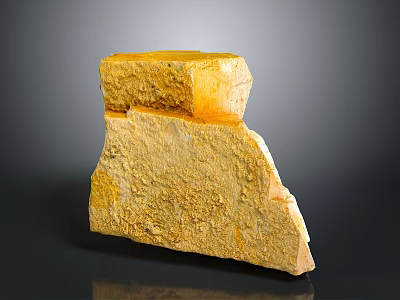 Natural Stone And Wood Material Combination With Textured Surface And Rough Structure 3d model