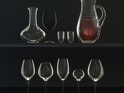 Wine glass model