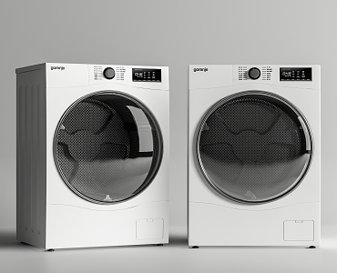 Modern washer dryer 3d model