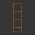 Wooden Four Tier Open Shelf Unit For Home Storage And