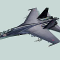 Advanced Gray Military Fighter Jet With Open Cockpit Missiles And Ground Display Setup