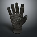 Black Stitched Design Glove For Daily Use With Comfortable Fit And Protection