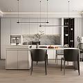 Modern Restaurant 3d model