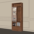 Modern Decorative Cabinet Bookcase 3d model