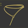 Elegant Silver Necklace With Intertwined Chain And Decorative Pendant Design