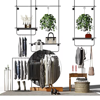 Modern Hanger Clothing Hanger 3d model