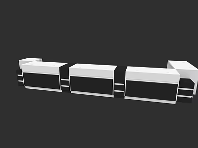 Modern Furniture Showroom Featuring Sleek Display Units And Multiple Storage Cabinets 3d model