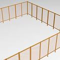 Industrial Equipment Square Steel Fence Structure As Durable Safety Isolation Barrier