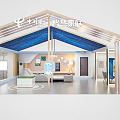 Elegant Modern Aluminum Home Showroom Interior With Furniture Display And Decor Elements