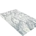 Square Rug With Abstract Gray And White Textured Pattern For Home Decor