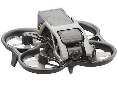 Sleek Modern Drone Quadcopter Design With Rotors Camera And Durable Frame 3d model