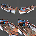 Modern Boat Boat 3d model