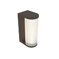 Modern Wall Lamp With Vertical Striped White Shade For Home Interior Decor 3d model