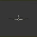 Vintage Propeller Airplane Model With Light Colored Body Red Star Symbols On Wings And Tail