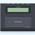 Computer Security RFID Card Reader With LCD Screen And Scan Card Function 3d model