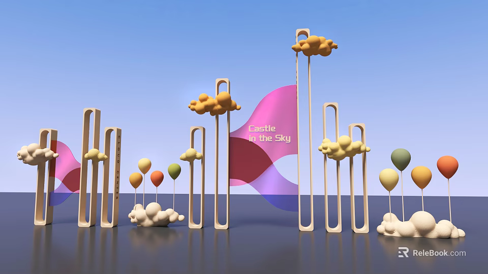 Commercial Equipment for Plastic Bag Processing With Modern Structure And Colorful Elements 3d model