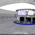 eGames 2023 World Finals Stadium Stage With Large Screen And Lighting Effects