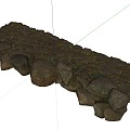 Modern Ground Stone Ground 3d model