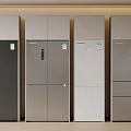 Refrigerator Freezer Double-door Refrigerator Single-door Four-door Double-door Smart Refrigerator Embedded Refrigerator 3d model