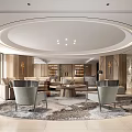 Modern Guest Restaurant 3d model