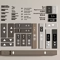 Switch Elevator Switch Elevator Button Elevator Button Floor Display 3d model