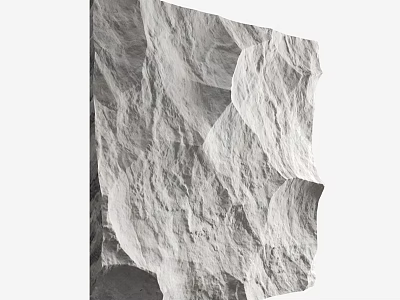Modern Interior Background Wall Featuring Natural Stone Texture And Grey Tones 3d model