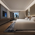 Modern Room Hotel Standard Room 3d model