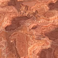 Unique Garden Landscape With Red Rock Layered Natural Texture Patterns 3d model