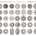 European-style lamp panel gypsum carved lamp panel 3d model