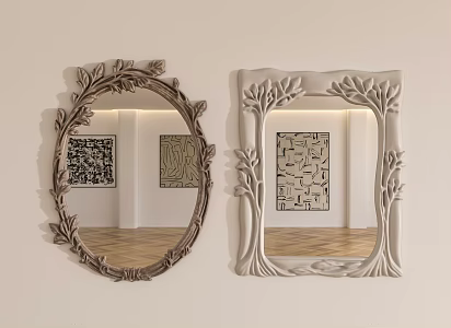 Naturalism Mirror Vine Man Mirror Tree Mirror 3d model