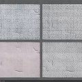 Square Rugs with Herringbone Pattern Blue Pink White Color Variety Four Designs