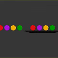 Five Vibrant Colored Markers With Black Storage Pouch For Daily Stationery Use