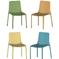 Colorful Transparent Leisure Chairs With Modern Design And Multiple Colors For Stylish Home Decor