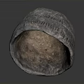 Handcrafted Bowl Shaped Sculpture Carving With Textured Surface And Artistic Design