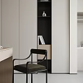Modern Tatami Bedroom Interior Design With Bed Desk Bookshelf Wardrobe And Window