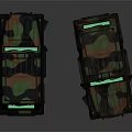 Military Style Camouflage Off Road Vehicles Featuring Green Windows And Roof Racks