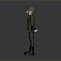 German Shepherd Dog In Green Military Uniform With Helmet National Badge And Standing Pose