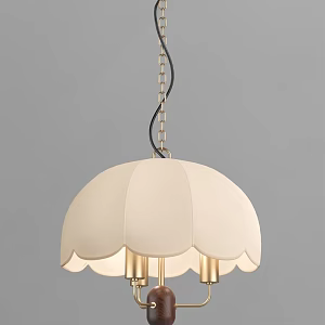 French Middle Chandelier 3d model