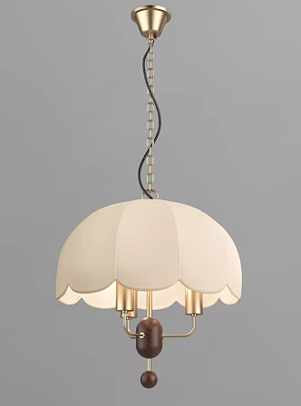French Middle Chandelier 3d model