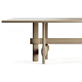 Middle style dining table 3d model