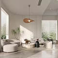 Quiet Rest Area Homestay Lobby Rest Area 3d model