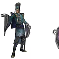 Modern Game Character Three Kingdoms Unparalleled Character Man 3d model